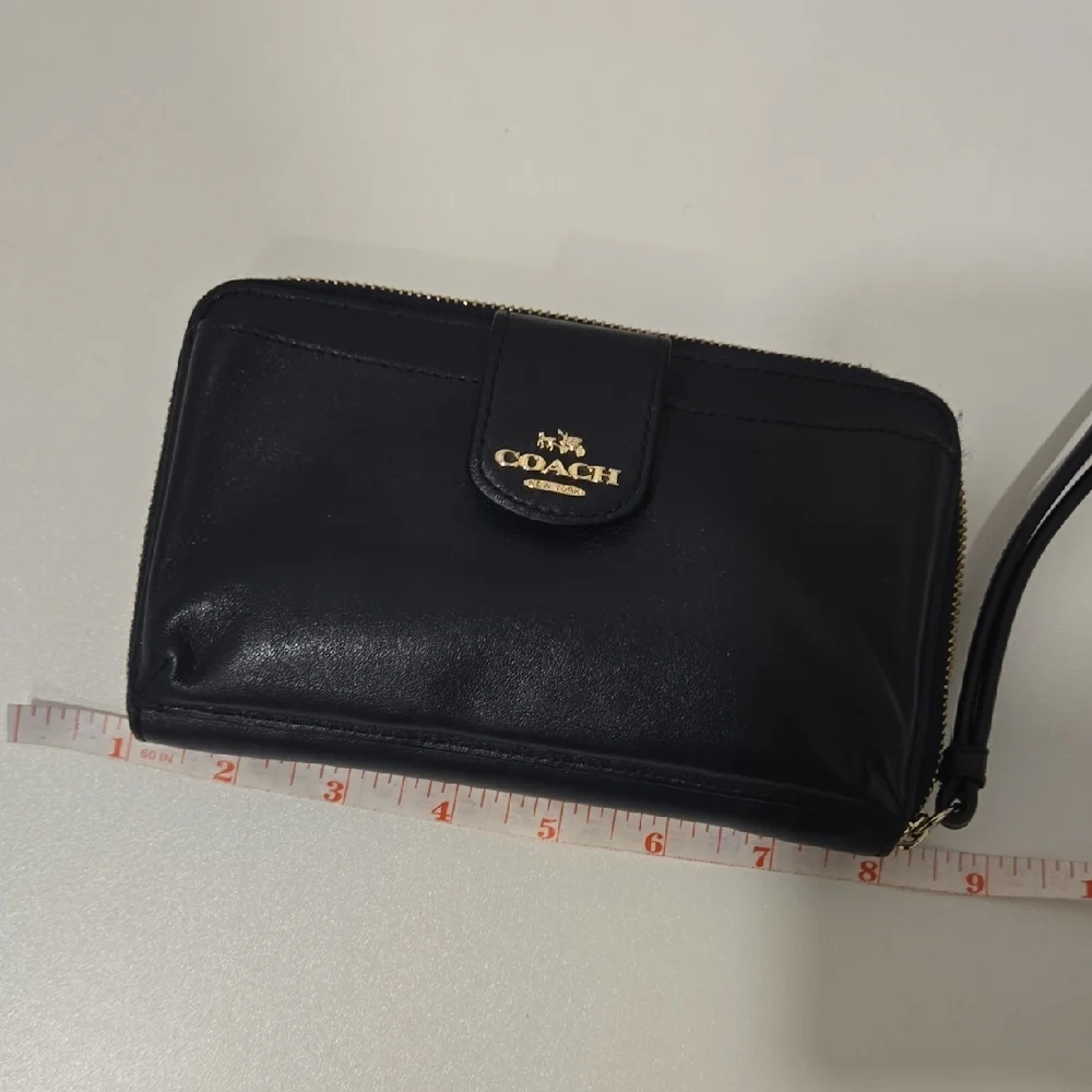 Coach Blue Leather Wristlet - Picture 13 of 14